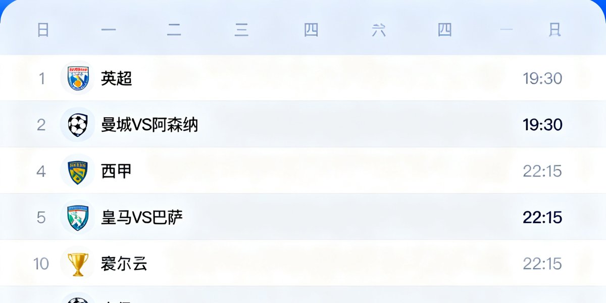 天天体育赛程日历界面，可按日期、联赛和球队筛选